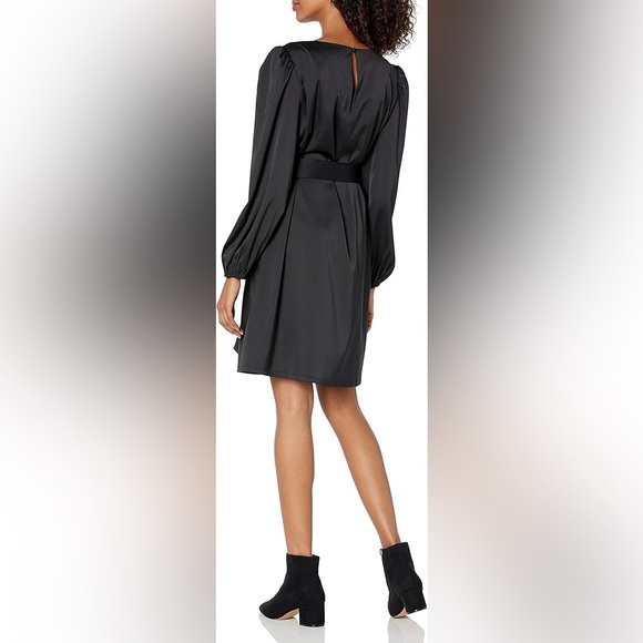 The Drop - Women's Belted Silky Stretch Dress - XL - Picture 4 of 11